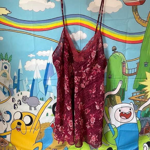 Secret treasures maroon lace floral cami - Picture 7 of 15